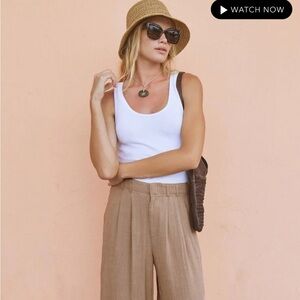 Z Supply Essy Rib Cotton Tank, white, size small, EUC